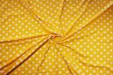 Polkadot Double Brushed Spandex Jersey - Yellow
