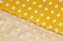 Polkadot Double Brushed Spandex Jersey - Yellow