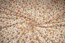Small Coral Calico Floral Double Brushed Spandex Jersey