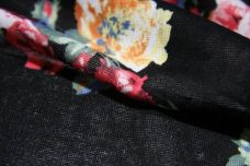 Dark Floral Tissue Knit