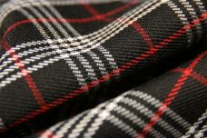 Poly/Wool Plaid Suiting