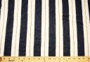 Jumbo Navy Rayon/Linen Ticking Stripe