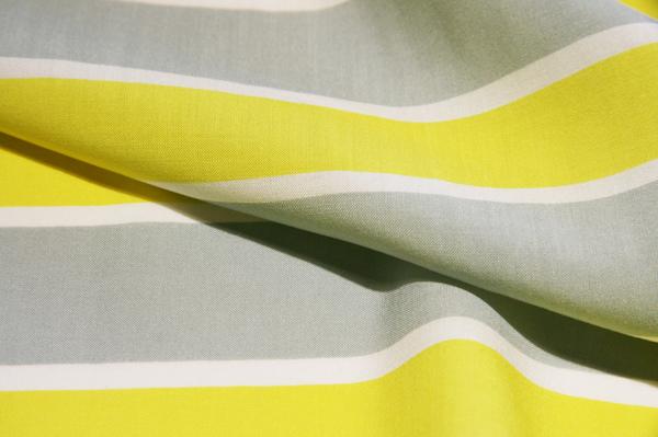 Silver & Yellow Stripe Rayon