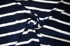 Large Navy Stripe Rayon