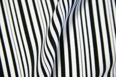 Black & White Stripe Rayon