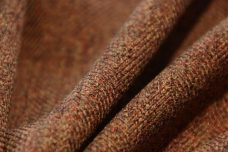 Lightweight Heathered Copper Herringbone Tweed