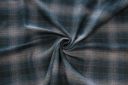 Large Blue Plaid Cotton Flannel