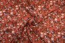 Calico Floral Rayon - Red Clay
