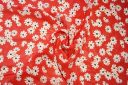 Daisies Rayon Chiffon - Red