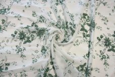 Green Floral Rayon