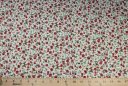 Small Red Calico Floral Rayon