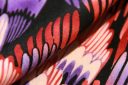 Red & Purple Feather Rayon