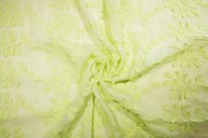 Honey Dew 3D Botanical Embroidered Cotton Voile