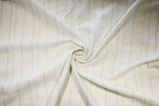 Natural Metallic Stripe Linen