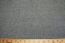 Small Black & Grey Wool Houndstooth