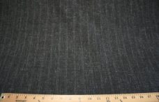 Black Subtle Pinstripe Wool
