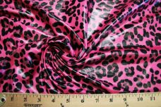 Shiny Cheetah Spandex - Pink