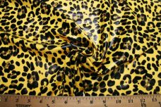 Shiny Cheetah Spandex - Yellow