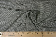 Black & Ivory Cotton/Linen Micro Houndstooth