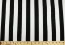 Lightweight Black & White 1+1/4" Stripe Spandex
