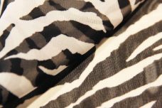Zebra Chiffon - Black