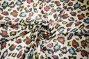 Large Multi Color Glitter Jaguar Chiffon