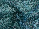 Cheetah Chiffon - Teal