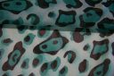 Cheetah Chiffon - Teal