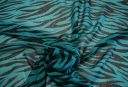 Zebra Chiffon - Teal