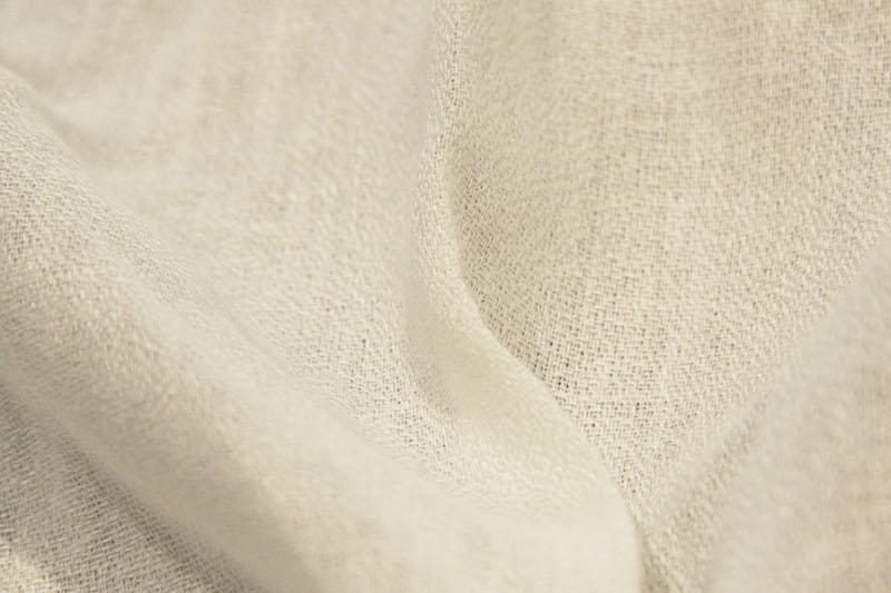 Lightweight Linen Blend Gauze - White