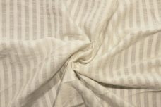 White Linen/Rayon Stripe