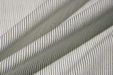 Mini Pinstripe Cotton - White & Black