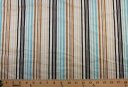 Large Multicolor Various Stripe Voile - Navy