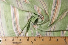 Various Stripe Crepe Gauze - Green