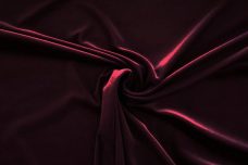 Stretch Velvet - Dark Burgundy