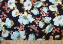 Large Aqua Poppy Rayon