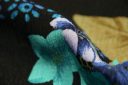 Hawaiian Floral Stripe Rayon Crepe