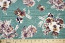 Cheetah Jacquard & Floral Rayon - Dark Sage
