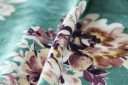 Cheetah Jacquard & Floral Rayon - Dark Sage