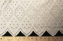 White Boho Scalloped Cotton Eyelet Batiste