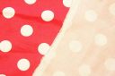 Watermelon Polkadot Polished Stretch Twill