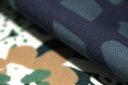 Large Teal Abstract Lightweight Twill