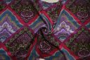 Large Purple Boho Blocks Rayon