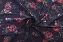 Lightweight Soft Navy Floral Rayon