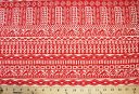 Ethnic Stripe Crepe De Chine - Red