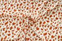 Tangerine Splatter Dot Rayon Crepe