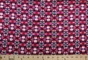 Fuchsia Tribal Rayon Crepe