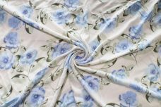 Iceland Poppy Rayon Crepe - Blue