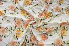 Iceland Poppy Rayon Crepe - Cantaloupe
