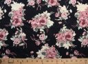 Romantic Floral Rayon - Rose & Midnight